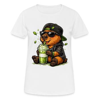 Süßer Koala mit Matcha Latte - Frauen T-Shirt atmungsaktiv - Weiß - Vorne - AI Model Female 172 dark (172cm)