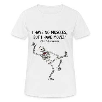 Dancing Skeleton Moves - Women's Breathable T-Shirt - white - Front - AI Model Female 172 dark (172cm)