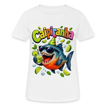 Poisson Caipirinha Festif - T-shirt respirant Femme - blanc - Devant - AI Model Female 172 dark (172cm)