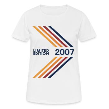 2007 Limited Edition Geburtstag Mann Frau - Frauen T-Shirt atmungsaktiv - Weiß - Vorne - AI Model Female 172 dark (172cm)