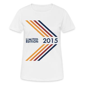 2015 Limited Edition Geburtstag Mädchen Jungen - Frauen T-Shirt atmungsaktiv - Weiß - Vorne - AI Model Female 172 dark (172cm)
