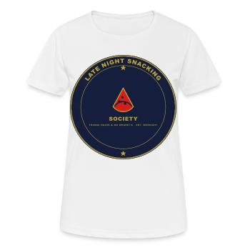 Emblème de la Night Snack Society - T-shirt respirant Femme - blanc - Devant - AI Model Female 172 dark (172cm)