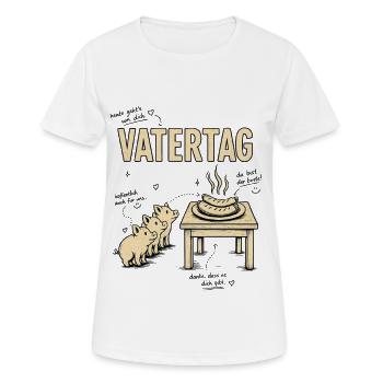 Vatertag – Grillträume - Frauen T-Shirt atmungsaktiv - Weiß - Vorne - AI Model Female 172 dark (172cm)