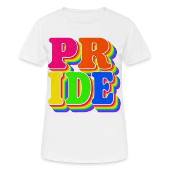 Pride Regenbogen Geschenk für LGBTQ Fans - Frauen T-Shirt atmungsaktiv - Weiß - Vorne - AI Model Female 172 dark (172cm)