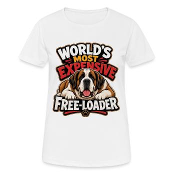 Sankt Bernhard - Frauen T-Shirt atmungsaktiv - Weiß - Vorne - AI Model Female 172 dark (172cm)