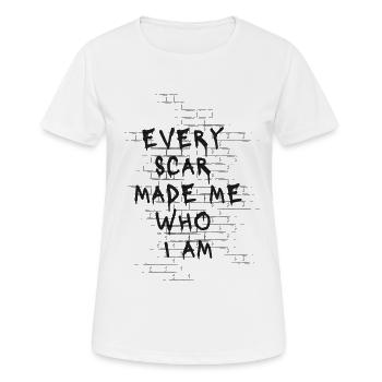 Strong statement full of power and strength - Women's Breathable T-Shirt - white - Front - AI Model Female 172 dark (172cm)