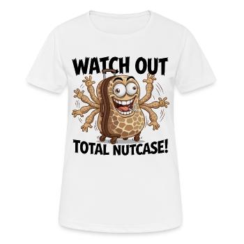 Pass auf, totaler Spinner! - Frauen T-Shirt atmungsaktiv - Weiß - Vorne - AI Model Female 172 dark (172cm)
