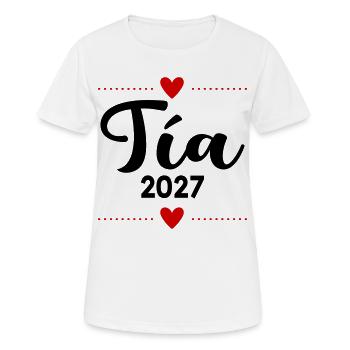 Spanish Aunt 2027 - Women's Breathable T-Shirt - white - Front - AI Model Female 172 dark (172cm)