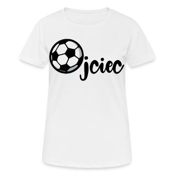 Fußball Papa Papa - Frauen T-Shirt atmungsaktiv - Weiß - Vorne - AI Model Female 172 dark (172cm)