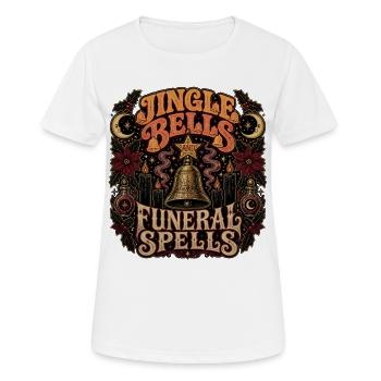 Jingle Bells und Beerdigungszauber - Frauen T-Shirt atmungsaktiv - Weiß - Vorne - AI Model Female 172 dark (172cm)