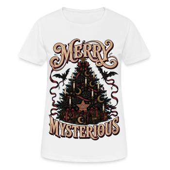 Fröhlicher und geheimnisvoller Weihnachtsbaum - Frauen T-Shirt atmungsaktiv - Weiß - Vorne - AI Model Female 172 dark (172cm)