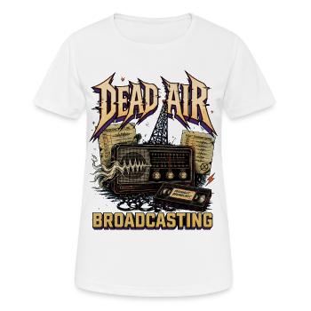 Dead Air Broadcast Retro Radio - Frauen T-Shirt atmungsaktiv - Weiß - Vorne - AI Model Female 172 dark (172cm)