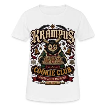 Krampus Cookie Club gebacken nach Mitternacht - Frauen T-Shirt atmungsaktiv - Weiß - Vorne - AI Model Female 172 dark (172cm)