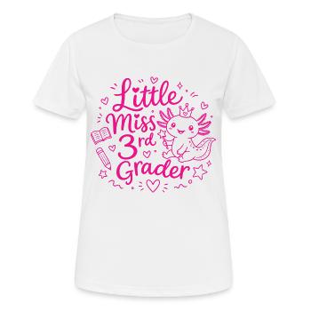 Little Miss 3rd Grader – Cute Axolotl - Women's Breathable T-Shirt - white - Front - AI Model Female 172 dark (172cm)