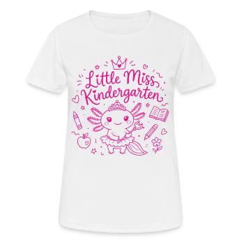 Little Miss Kindergarten - Cute Axolotl - Women's Breathable T-Shirt - white - Front - AI Model Female 172 dark (172cm)
