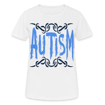 autism spectrum disorder - Women's Breathable T-Shirt - white - Front - AI Model Female 172 dark (172cm)