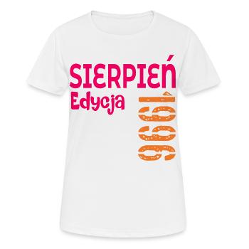 30. Geburtstag August 1986 - Frauen T-Shirt atmungsaktiv - Weiß - Vorne - AI Model Female 172 dark (172cm)