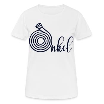 Feuerwehrschlauch Feuerwehr Onkel - Frauen T-Shirt atmungsaktiv - Weiß - Vorne - AI Model Female 172 dark (172cm)