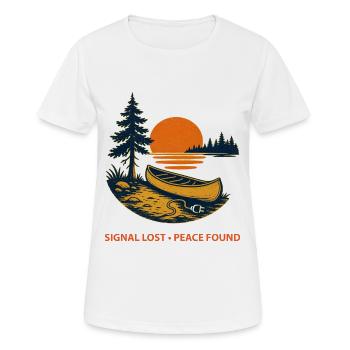Lake Lovers | Naturfreunde - Frauen T-Shirt atmungsaktiv - Weiß - Vorne - AI Model Female 172 dark (172cm)