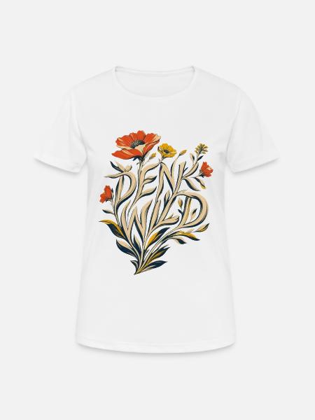 Pensez à la folie – les idées ne peuvent pas être enfermées ! - T-shirt respirant Femme - blanc