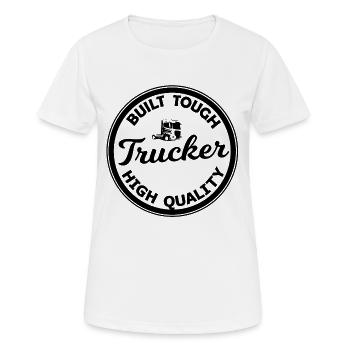 Trucker Design - Women's Breathable T-Shirt - white - Front - AI Model Female 172 dark (172cm)
