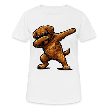 Dabbing Chesapeake Bay Retriever - Frauen T-Shirt atmungsaktiv - Weiß - Vorne - AI Model Female 172 dark (172cm)