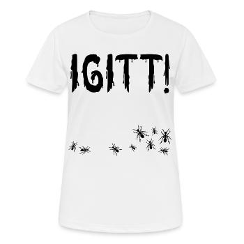 Beurk Ants - T-shirt respirant Femme - blanc - Devant - AI Model Female 172 dark (172cm)