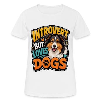 Shetland Shepherd - Frauen T-Shirt atmungsaktiv - Weiß - Vorne - AI Model Female 172 dark (172cm)