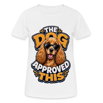 Englischer Cocker Spaniel - Frauen T-Shirt atmungsaktiv - Weiß - Vorne - AI Model Female 172 dark (172cm)