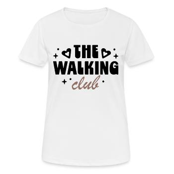 Walking club girl walk aesthetic - Women's Breathable T-Shirt - white - Front - AI Model Female 172 dark (172cm)