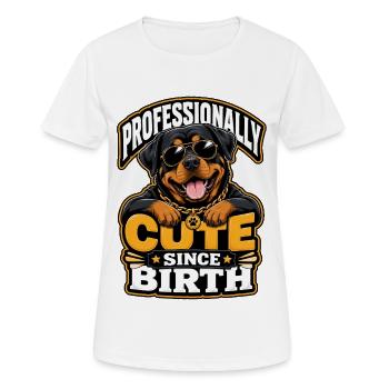 Rottweiler - Frauen T-Shirt atmungsaktiv - Weiß - Vorne - AI Model Female 172 dark (172cm)