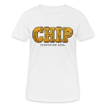CHIP – Crunchy Data - Women's Breathable T-Shirt - white - Front - AI Model Female 172 dark (172cm)