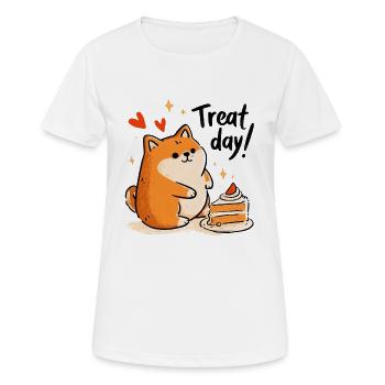 Journée de friandises ! - T-shirt respirant Femme - blanc - Devant - AI Model Female 172 dark (172cm)