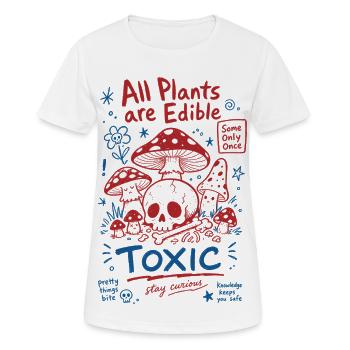 All Plants Are Edible Toxic Organic Gardening - Women's Breathable T-Shirt - white - Front - AI Model Female 172 dark (172cm)