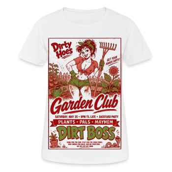 Urban Gardening Dirty Hoes Garden Club Pflanzen - Frauen T-Shirt atmungsaktiv - Weiß - Vorne - AI Model Female 172 dark (172cm)