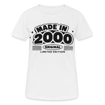 2000 Édition Originale Limitée - T-shirt respirant Femme - blanc - Devant - AI Model Female 172 dark (172cm)
