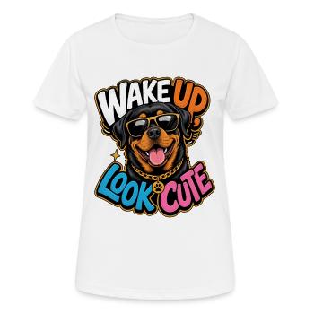 Rottweiler - Women's Breathable T-Shirt - white - Front - AI Model Female 172 dark (172cm)