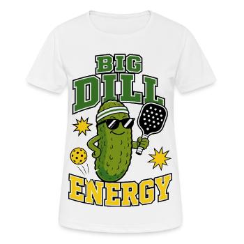 Big Dill Energy Pickleball - Women's Breathable T-Shirt - white - Front - AI Model Female 172 dark (172cm)