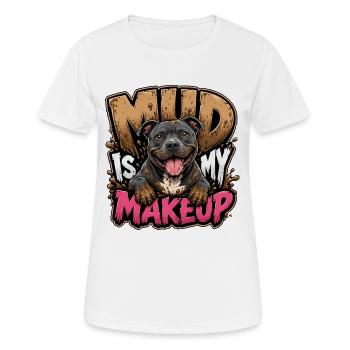 Staffordshire Bull Terrier - Women's Breathable T-Shirt - white - Front - AI Model Female 172 dark (172cm)