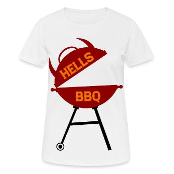 Heels BBQ Grill Design Retro Style - Women's Breathable T-Shirt - white - Front - AI Model Female 172 dark (172cm)