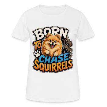 Pomeranian - Women's Breathable T-Shirt - white - Front - AI Model Female 172 dark (172cm)