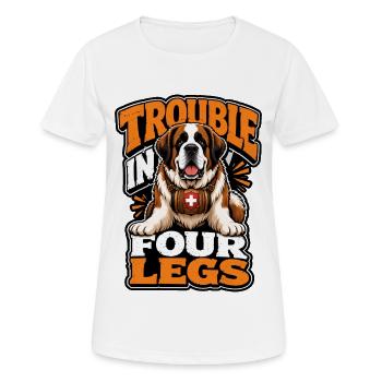 Saint Bernard - Women's Breathable T-Shirt - white - Front - AI Model Female 172 dark (172cm)