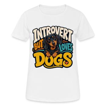 Dachshund - Women's Breathable T-Shirt - white - Front - AI Model Female 172 dark (172cm)