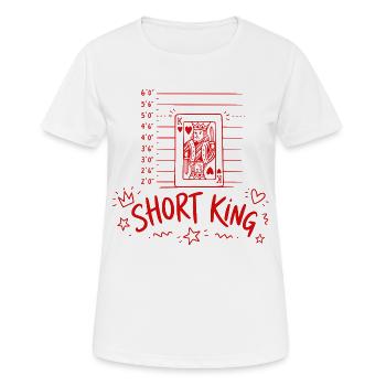 Short King - Women's Breathable T-Shirt - white - Front - AI Model Female 172 dark (172cm)