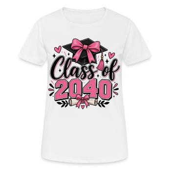 Class of 2040 Graduation Dream - Women's Breathable T-Shirt - white - Front - AI Model Female 172 dark (172cm)