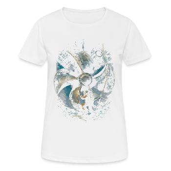 Plongeur industriel commercial - T-shirt respirant Femme - blanc - Devant - AI Model Female 172 dark (172cm)