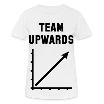 Team Upwards (Success / Progress / Black) - Women's Breathable T-Shirt - white - Front - AI Model Female 172 dark (172cm)