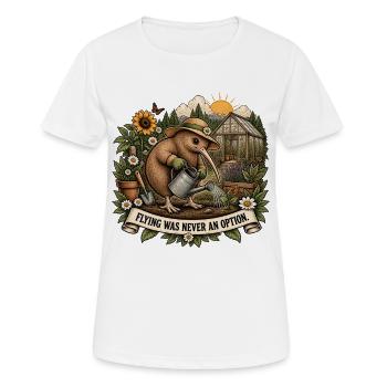 Blague du Jardin des Oiseaux Kiwi - T-shirt respirant Femme - blanc - Devant - AI Model Female 172 dark (172cm)