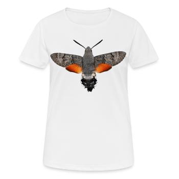 Hummingbird Hawk Moth Macroglossum stellatarum - Women's Breathable T-Shirt - white - Front - AI Model Female 172 dark (172cm)
