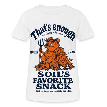 Urban Gardening That's Enough Soil - Women's Breathable T-Shirt - white - Front - AI Model Female 172 dark (172cm)